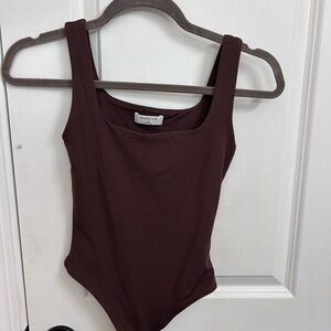 Babaton Chocolate Brown Tank Top / bodysuit